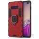 Mobigear Armor Ring Samsung Galaxy S10 Plus Hoesje Hardcase Backcover Shockproof met Ringhouder - Rood