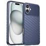 Mobigear Groove iPhone 16 Plus Hoesje Flexibel TPU Backcover - Blauw