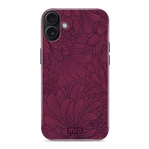 MIO iPhone 16 MagSafe Hoesje Hardcase Backcover - Berry Blooms