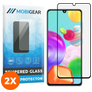 Mobigear Premium Samsung Galaxy A41 Glazen Screenprotector - Case Friendly - Zwart (2-Pack)