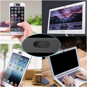 Mobigear Essentials Webcam Cover Privacy Schuifje - Zwart