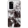 Mobigear Marble Huawei P40 Hoesje Flexibel TPU Backcover - Zwart / Wit
