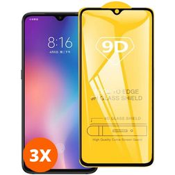 Mobigear Premium Xiaomi Redmi Note 8 Glazen Screenprotector - Case Friendly - Zwart (3-Pack)