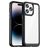 Mobigear Crystal iPhone 14 Pro Max Hoesje Hardcase Backcover - Transparant / Zwart