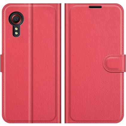 Mobigear Classic Samsung Galaxy Xcover 5 Hoesje Bookcase Portemonnee - Rood