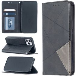 Mobigear Rhombus Slim iPhone 12 Pro Hoesje Bookcase - Grijs