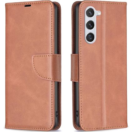 Mobigear Excellent Samsung Galaxy S23 Hoesje Bookcase Portemonnee - Bruin