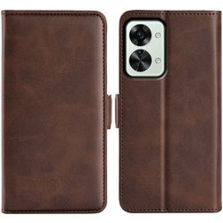 Mobigear Slim Magnet OnePlus Nord 2T 5G Hoesje Bookcase Portemonnee - Bruin