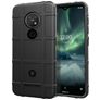 Mobigear Rugged Shield Nokia 7.2 Hoesje Flexibel TPU Backcover Shockproof - Zwart