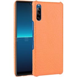 Mobigear Croco Sony Xperia L4 Hoesje Hardcase Backcover - Oranje
