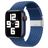 Mobigear Braided Nylon Apple Watch Bandje Klemsluiting - 49/46/45/44 mm - Donkerblauw