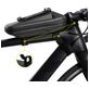 Mobigear Zipper Bag Telefoonhouder Fiets Fietsframe Klem Universeel - 6.5 inch - Geel