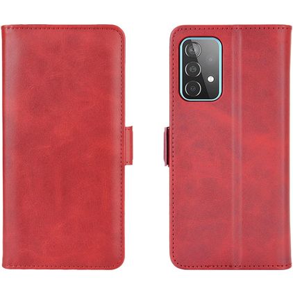 Mobigear Slim Magnet Samsung Galaxy A52s 5G Hoesje Bookcase Portemonnee - Rood