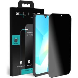Elite Samsung Galaxy A17 Glazen Screenprotector Privacy - Case Friendly - Zwart