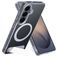 Mobiparts Hardcover Doorzichtig Samsung Galaxy S26 MagSafe Hoesje Hardcase Backcover met Standaard - Transparant