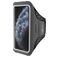 Mobiparts Comfort Fit Telefoonhouder Hardlopen iPhone 11 Pro Sport Hoesje Neopreen Sportarmband - Zwart
