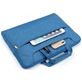 Mobigear Denim Zipper Laptop Schoudertas 13 - 14 inch Laptoptas - Blauw