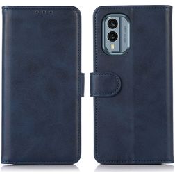Mobigear Wallet Nokia X30 Hoesje Bookcase Portemonnee - Blauw