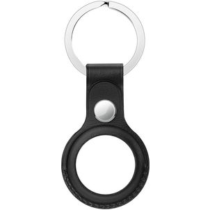 Mobigear Keychain Apple AirTag Hoesje Sleutelhanger - Zwart