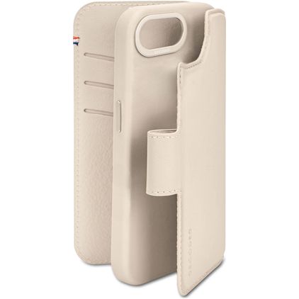 Decoded Detachable Wallet iPhone 17e MagSafe Hoesje Echt Leer Uitneembare 2in1 Bookcase Portemonnee - Clay