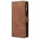 Mobigear Zipper Samsung Galaxy A71 Hoesje Bookcase Portemonnee - Bruin
