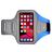 Mobigear Easy Fit Telefoonhouder Hardlopen Neopreen Sport Hoesje Sportarmband - Large - Blauw