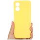 Mobigear Rubber Touch OPPO A17 Siliconen Hoesje Backcover - Geel