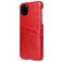 Fierre Shann Premium Card iPhone 11 Hoesje Backcover met Pasjeshouder - Rood