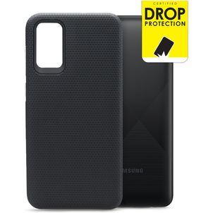 My Style Tough Samsung Galaxy A02s Hoesje Hardcase Backcover Shockproof - Zwart