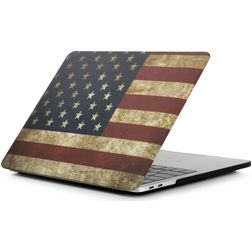 Mobigear Design MacBook Pro 16 Inch (2019-2020) Hoes Hardshell Laptopcover MacBook Case - US Flag - Model A2141