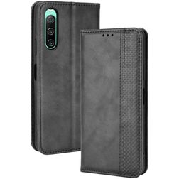 Mobigear Sensation Sony Xperia 10 IV Hoesje Bookcase Portemonnee - Zwart