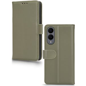 Mobilize Premium Gelly Samsung Galaxy S25 Edge Hoesje Bookcase Portemonnee - Groen
