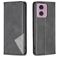 Mobigear Rhombus Slim Motorola Moto E14 Hoesje Bookcase - Zwart