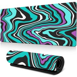 Mobigear Anti-Slip Muismat - 40 x 90 CM - Abstract Fluid 16