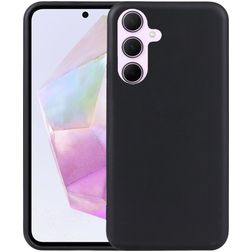 Mobigear Basics Samsung Galaxy A36 Hoesje Flexibel TPU Backcover - Zwart