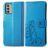 Mobigear Clover Nokia G42 Hoesje Bookcase Portemonnee - Blauw