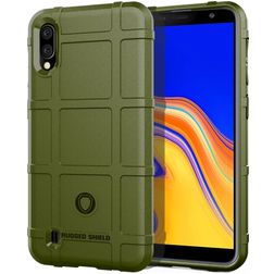 Mobigear Rugged Shield Samsung Galaxy A01 Core Hoesje Flexibel TPU Backcover Shockproof - Groen