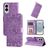 Mobigear Sunflower Samsung Galaxy S25 Edge Hoesje Bookcase Portemonnee - Paars