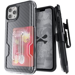 Ghostek Iron Armor iPhone 11 Pro Max Hoesje Hardcase Backcover Shockproof met Pasjeshouder en Standaard - Zwart