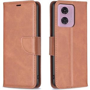 Mobigear Excellent Motorola Moto E14 Hoesje Bookcase Portemonnee - Bruin
