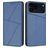 Mobigear Frosted Flip iPhone 17 Pro Hoesje Bookcase Portemonnee - Blauw