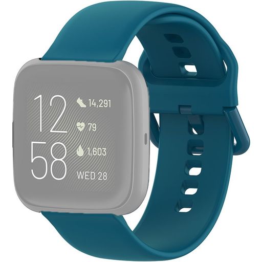 Mobigear Sport Buckle Siliconen Fitbit Versa Bandje Gespsluiting - Groen