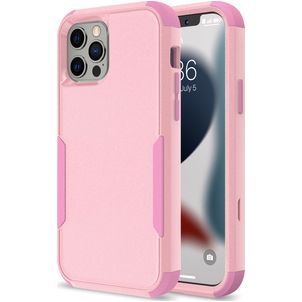 Mobigear Ultra Tough iPhone 14 Plus Hoesje Hardcase Backcover Shockproof - Roze