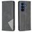 Mobigear Rhombus Slim Samsung Galaxy A37 Hoesje Bookcase - Zwart