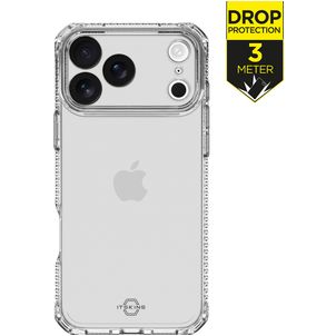 ITSKINS Level 2 SpectrumClear R Doorzichtig iPhone 17 Pro Max Hoesje Flexibel TPU Backcover Shockproof - Transparant