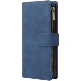 Mobigear Zipper Samsung Galaxy A71 Hoesje Bookcase Portemonnee - Blauw Mobigear Zipper Samsung Galaxy A71 Hoesje Bookcase Portemonnee - Blauw