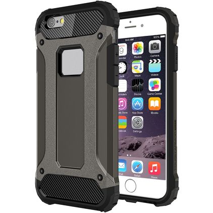 Mobigear Outdoor iPhone 6s Hoesje Hardcase Backcover Shockproof - Zwart