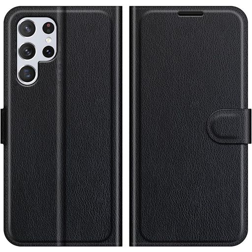 Mobigear Classic Samsung Galaxy S22 Ultra Hoesje Bookcase Portemonnee - Zwart