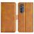 Mobigear Slim Magnet Motorola Edge (2022) Hoesje Bookcase Portemonnee - Cognac