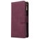Mobigear Zipper Samsung Galaxy A41 Hoesje Bookcase Portemonnee - Rood